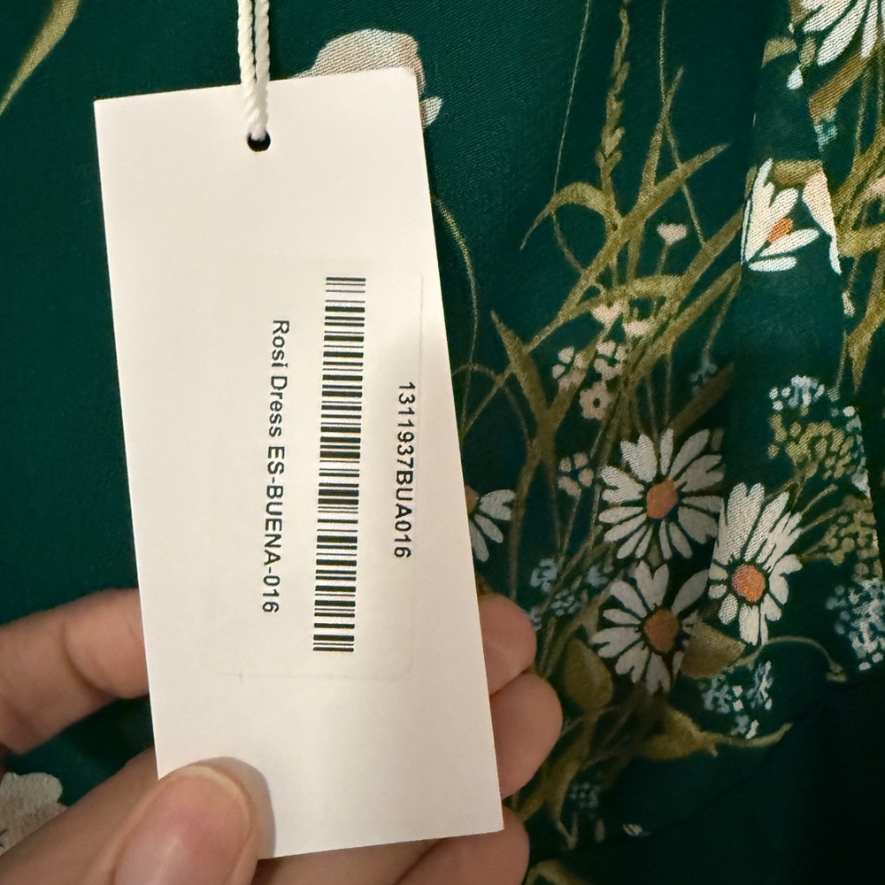 Reformation Green Floral Midi Dress - Picture 2 of 9